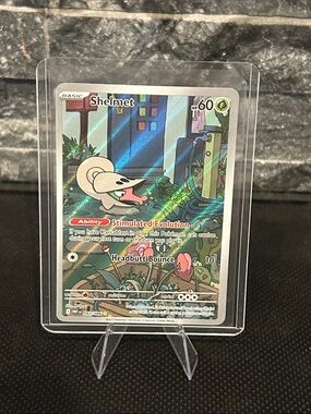 Pokemon Shelmet 093/086 Illustration Rare Holo from White Flare Set M/NM